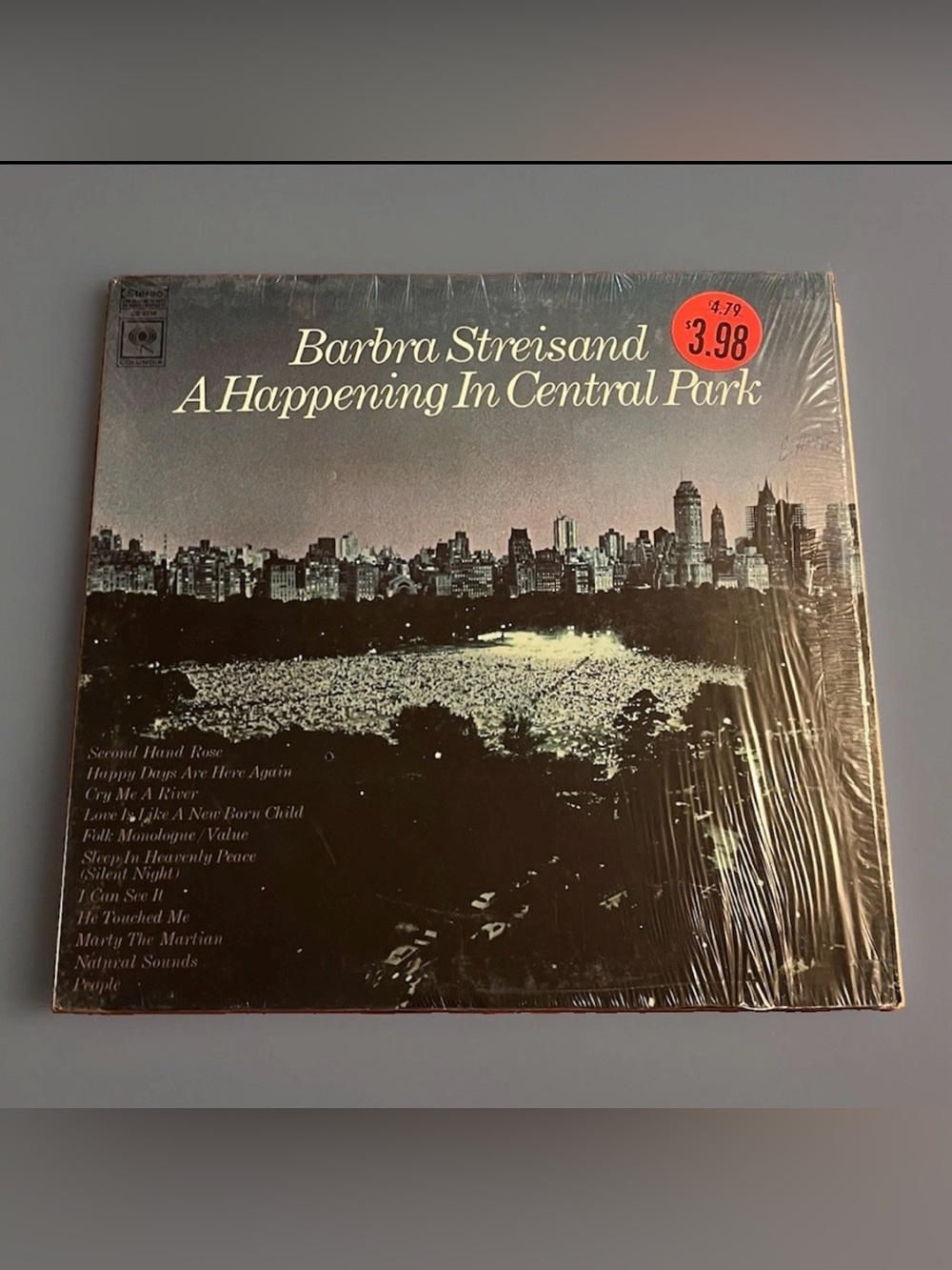 Barbra Streisand "A Happening In Central Park" Columbia – CS 9710 - 1968 LP MINT